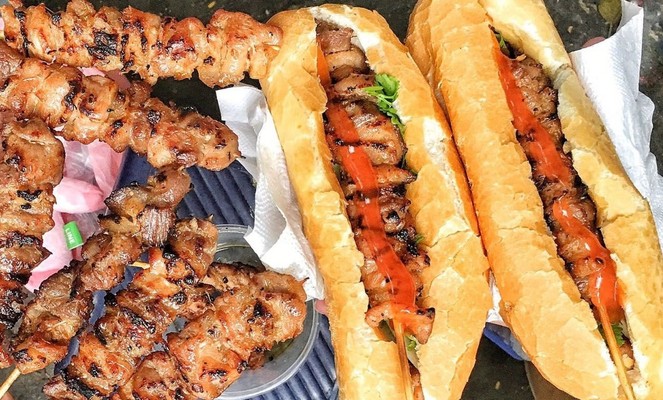 Tiệm Bánh Mì Thịt Xiên Nướng Hà Nội - Phan Châu Trinh