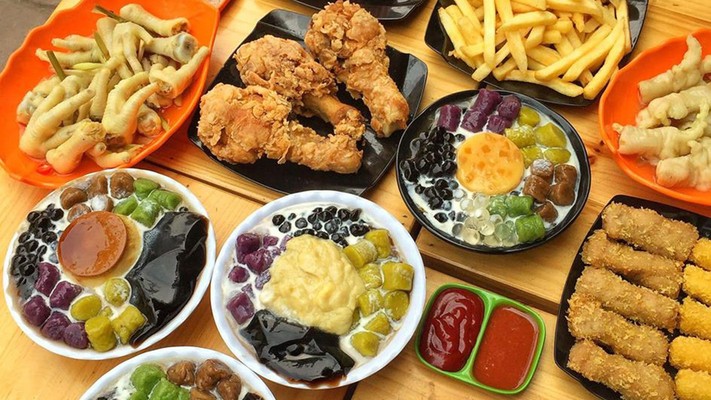 Thiên Đường Ăn Vặt - Đùi Gà Lắc Phô Mai & Nem Rán Trần Công Châu - Shop Online