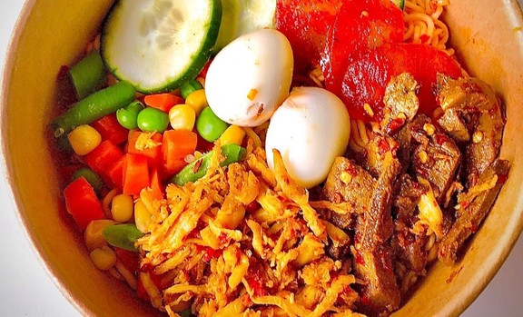 Mì Trộn Indomie & Cá Viên Chiên Mắm - Bếp Gạo - Thanh Sơn