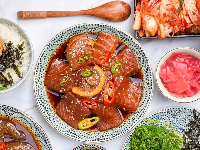 Bếp Mẹ Sóc - Cá Hồi Ngâm Tương