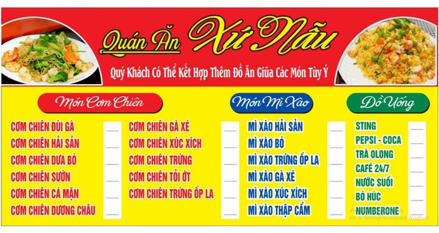 Cơm Chiên & Mì Xào Xứ Nẫu - Bình Giã