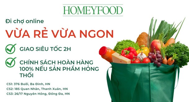 Homey - Hoa Quả & Rau Củ Sạch - Cầu Giấy
