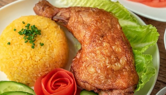 Cơm Gà Xối Mỡ - Trung Béo