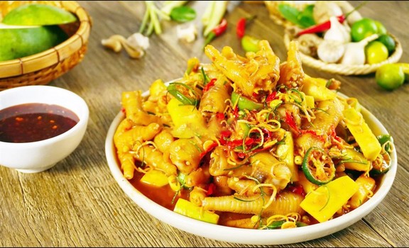 Sky Food - Chân Gà Sốt Thái & Mỳ Trộn Indomie - Mễ Trì Hạ