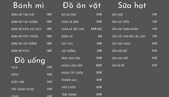 Zuize Hông Quạo - Bánh Mì, Đồ Ăn Vặt & Sữa Hạt Dinh Dưỡng - Phố Viên