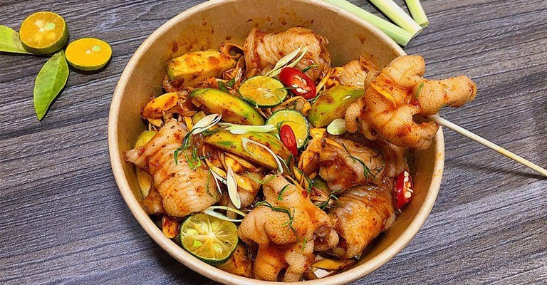 Bếp Nhà Gạo - Chân Gà Luộc Thảo Qủa & Chân Gà Sốt Thái - Phú Diễn