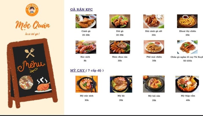 MỘC QUÁN TRÀ SỮA - Trà Sữa, Mỳ Cay 7 Cấp & Nước Ép Trái Cây - Sơn Tiến