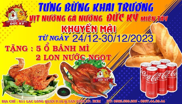 Gà Nướng Bánh Bao Cơm Lam - Đức Ký Miền Tây - Huỳnh Văn Bánh