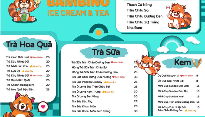 Bambino - Icecream & Tea - Cách Mạng Tháng 8