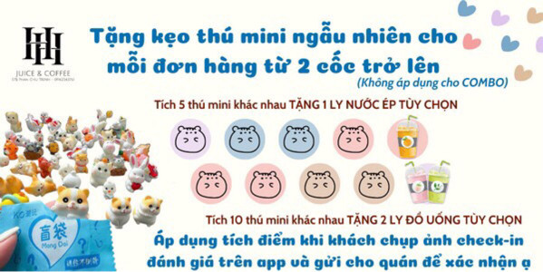 Nước Ép Hoa Quả Nguyên Chất & Cafe HH - Juice & Coffee - Phố Thuý Lĩnh