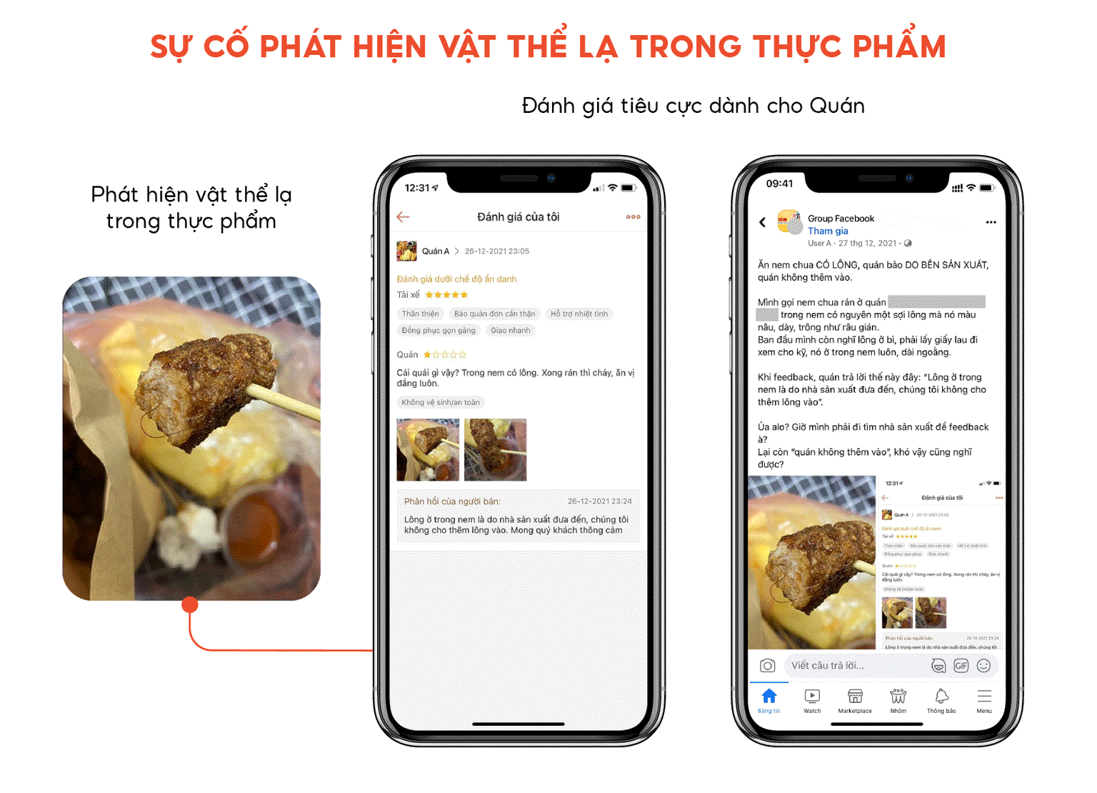 Sự cố về an toàn vệ sinh thực phẩm