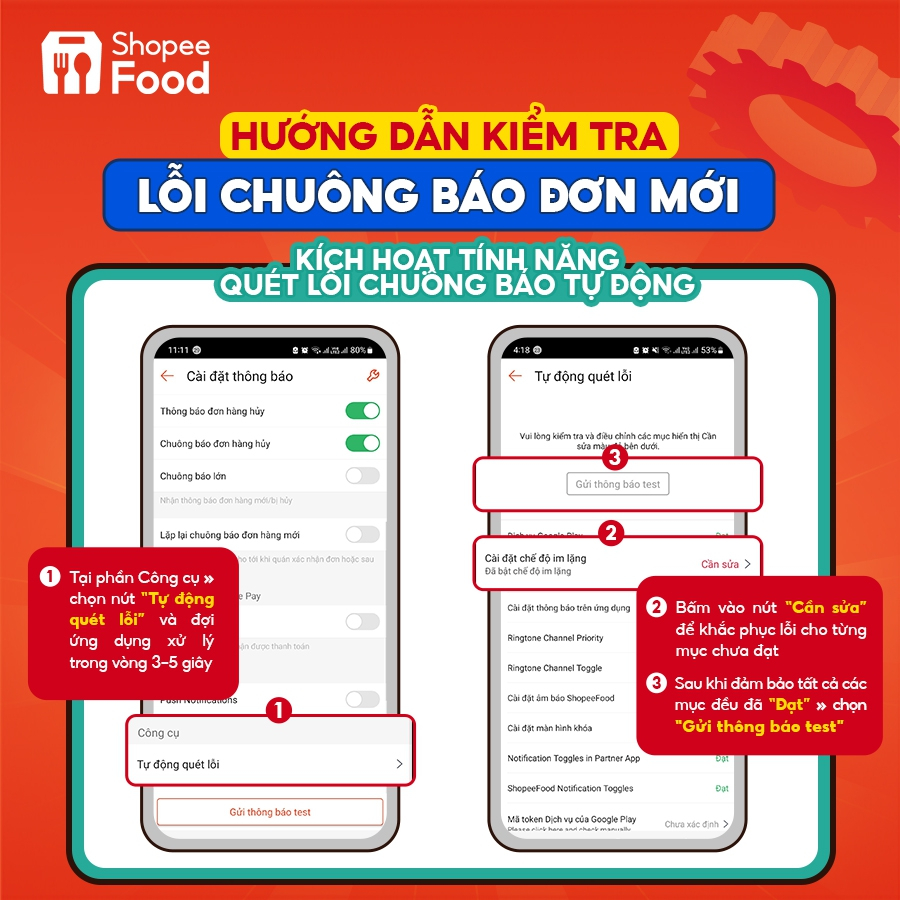 tính năng quét lỗi thông báo Shopee Partner