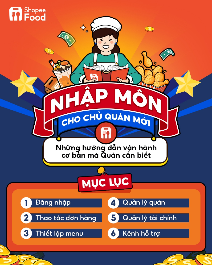 nhập môn chủ quán mới