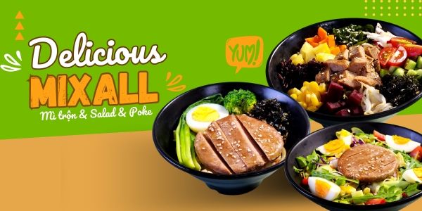 MIXALL - By Bếp Tuna - Mì Trộn, Salad & Tuna Poke - CMT8