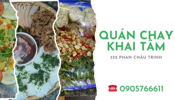 Khai Tâm - Quán Chay - 352 Phan Châu Trinh