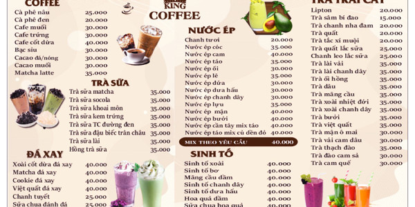 Sinh Tố Bơ, Trà Mãng Cầu & Chanh Leo - Âu Cơ