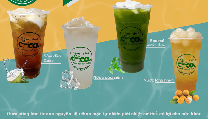Sâm Dừa Coco - Nước Dừa Tươi & Trân Châu Dừa