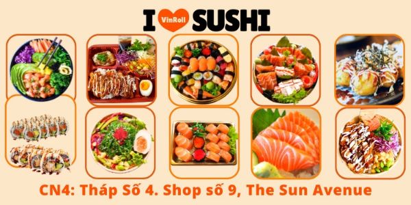 Sushi Vinroll - Sushi & Sashimi - The Sun Avenue