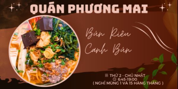 Phuơng Mai - Bún Riêu Cua Đồng & Canh Bún Cua Đồng - Nguyễn Bá Tòng