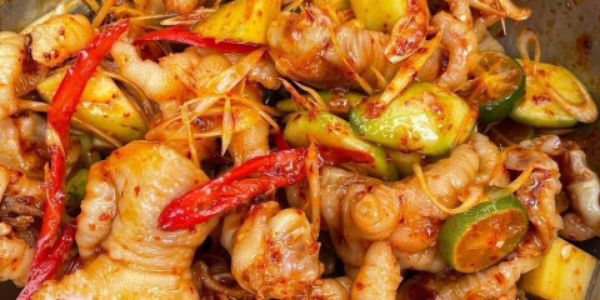 Ăn Vặt Uyên Mập - Chân Gà Rút Xương, Cá Viên & Bánh Tráng Trộn