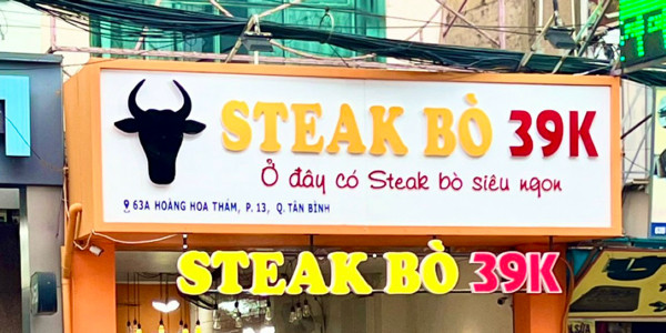 Steak Bò 39k - Hoàng Hoa Thám