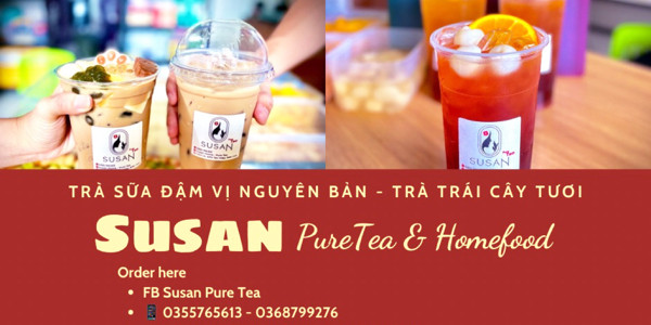 Susan - PureTea & HomeFood - 1/3B Hẻm 1A