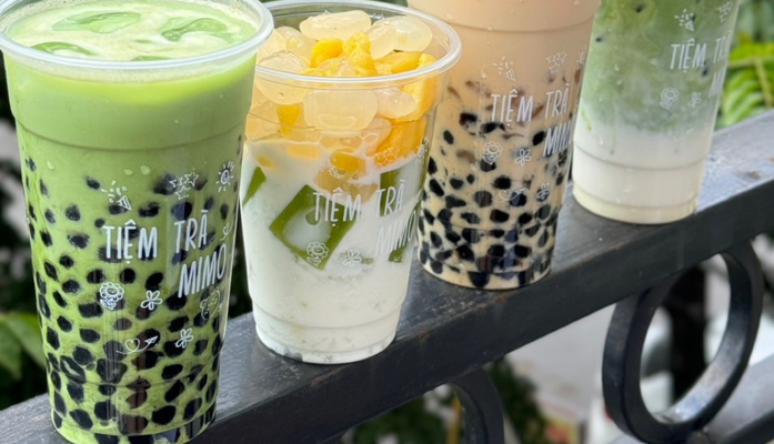 Tiệm Trà Mimo - Sữa Tươi Kem Trứng & Sữa Tươi Đường Đen - Trần Bình