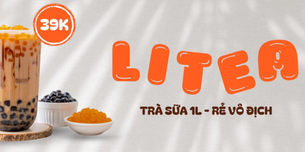 LITEA - Trà Sữa 1 Lít Siêu Trân Châu - Trần Văn Kỷ