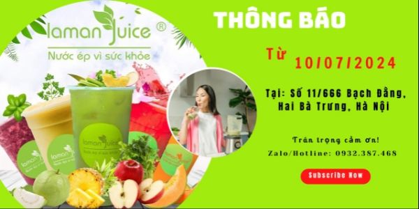 Laman Juice - Nước Ép Vì Sức Khỏe - Bạch Đằng