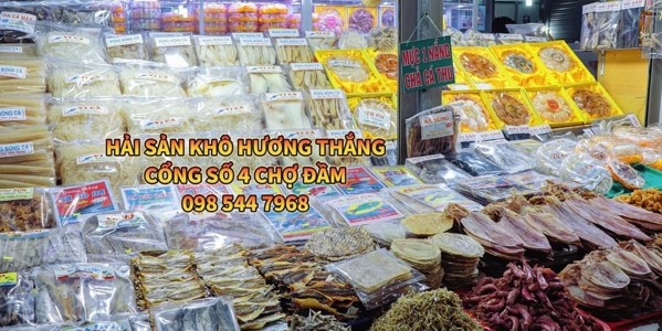 Hương Thắng - Hải Sản Khô Ăn Vặt Đặc Sản - Cổng Số 4 Chợ Đầm