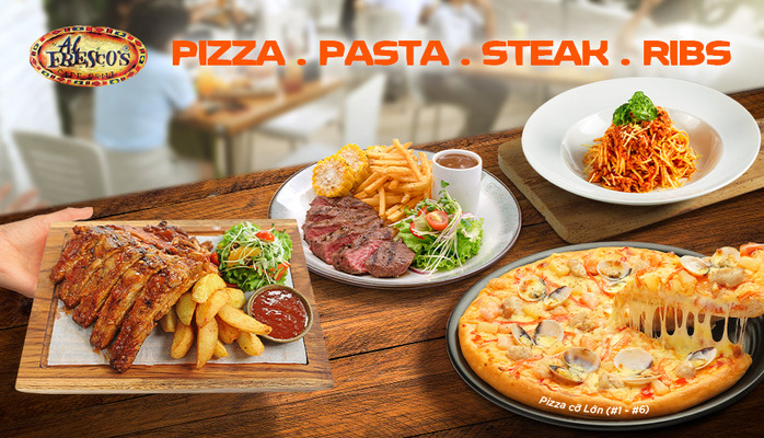 Al Fresco's - Pizza, Mỳ Ý, Sườn, Steak Bò Bít Tết - Vincom Center Nguyễn Chí Thanh - Tầng 5