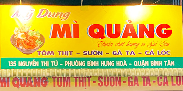 Mỹ Dung - Mì Quảng, Bún Bò & Bò Kho - Nguyễn Thị Tú