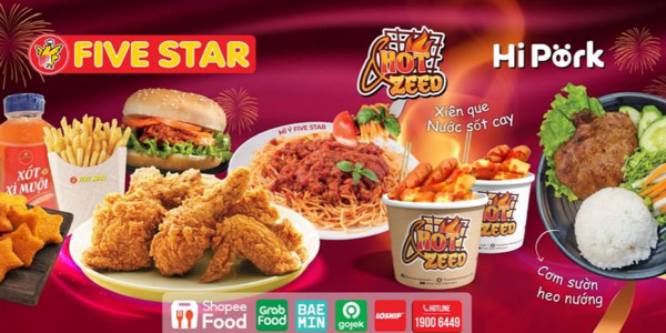 Five Star - Gà Rán, Burger & Mỳ Ý - Hà Huy Tập