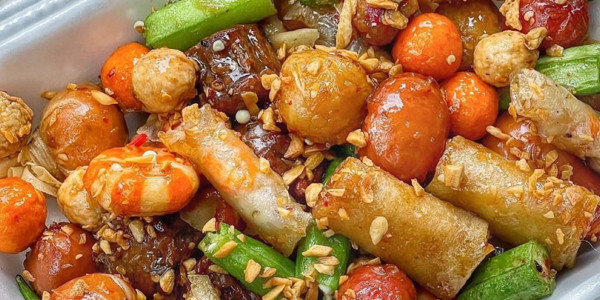 Ăn Vặt Cá Viên Chiên & Trà Sữa - Bánh Tráng Bé Mon