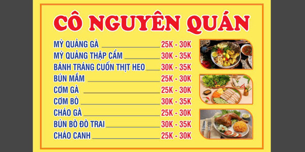 Cô Nguyên Quán - Mỳ Quảng, Bánh Tráng Cuốn & Bánh Mỳ Tam Giác