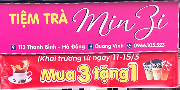 Tiệm Trà, Trà Sữa Minzi