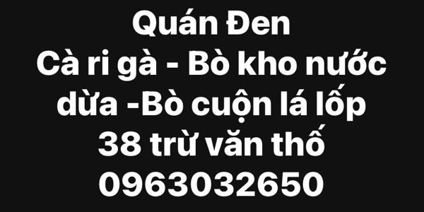 Ăn Vặt Đen - Trừ Văn Thố