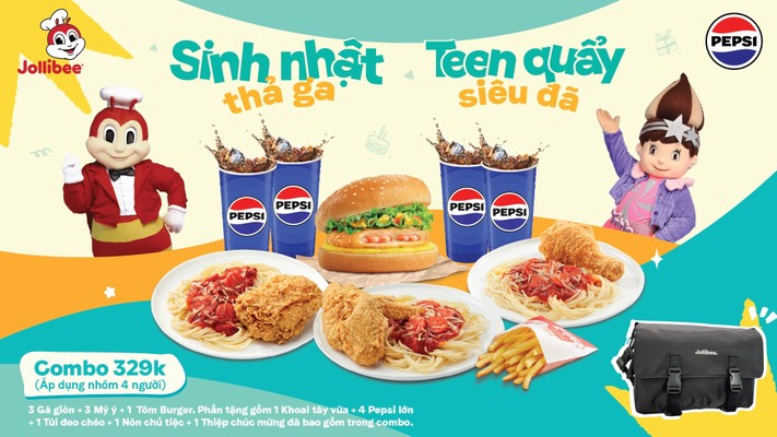 Gà rán và Mì Ý - Jollibee - Nguyễn Thị Minh Khai