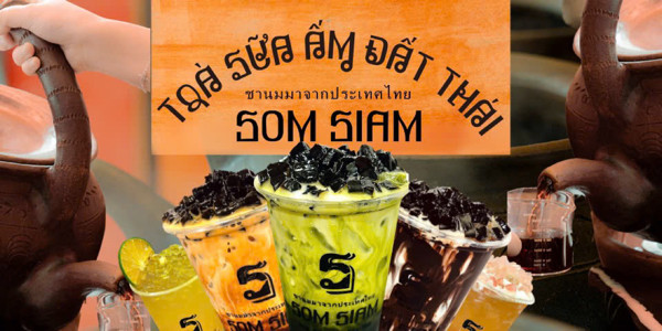 Trà Sữa Ấm Đất Thái Som Siam - Hoa Sứ