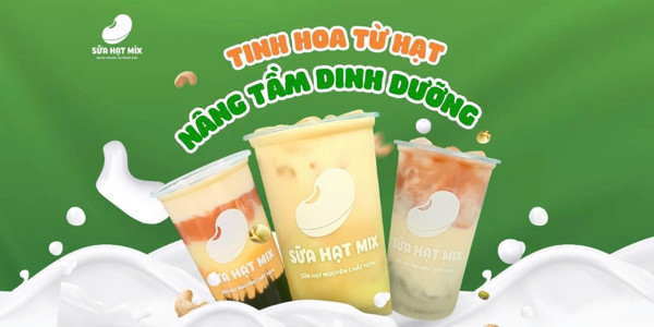 Sữa Hạt Mix - Đậu Nành, Rau Má Mix & Trà Sữa Gạo - 126 Phúc Tân