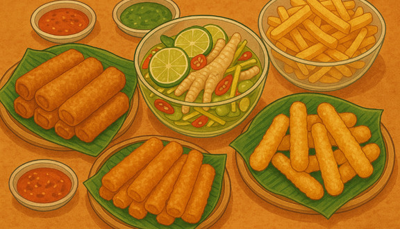 Đêm Nay Ăn Gì - Đồ Ăn Vặt, Nem Chua Rán & Phô Mai Que - Khương Đình