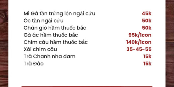 Đồ Hầm Ngọc Ánh - Võ Thị Sáu