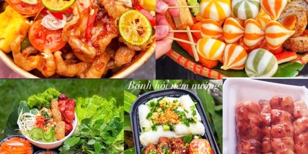 Ăn Vặt Hà Trề - Chân Gà Sả Tắc & Bún Nem Nướng - Cây Cám