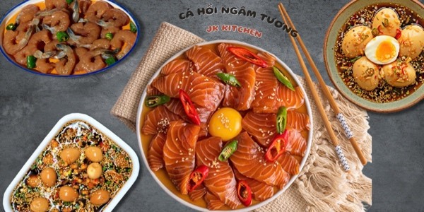 JK Kitchen - Cá Hồi Ngâm Tương