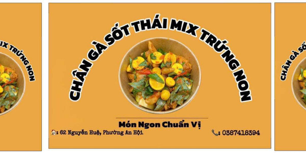 MTFOODS Chân Gà Trứng Non Sốt Thái Bến Tre - Ăn Vặt - Nguyễn Huệ