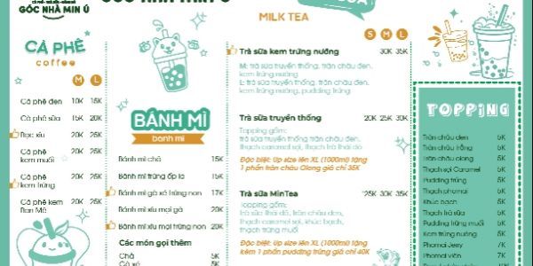 Góc Nhà Min Ú - Trà Sữa, Cà Phê & Bánh Mì - Lương Thế Vinh