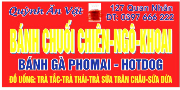 Quỳnh Ăn Vặt - Bánh Chuối Chiên & Bỏng Các Loại - Quan Nhân