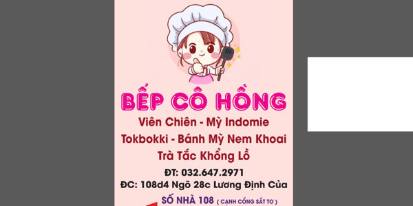 Bếp Cô Hồng - Mỳ Indomie, Bánh Mỳ Nem Khoai & Ăn Vặt - Lương Định Của