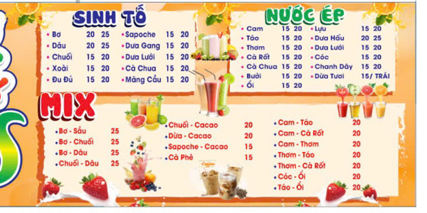 20S - SINH TỐ & NƯỚC ÉP - Kha Vạn Cân