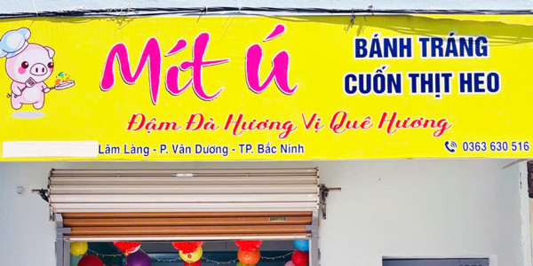 Mít Ú Quán - Bánh Tráng Cuốn Thịt Heo - Khu 3 Lãm Làng